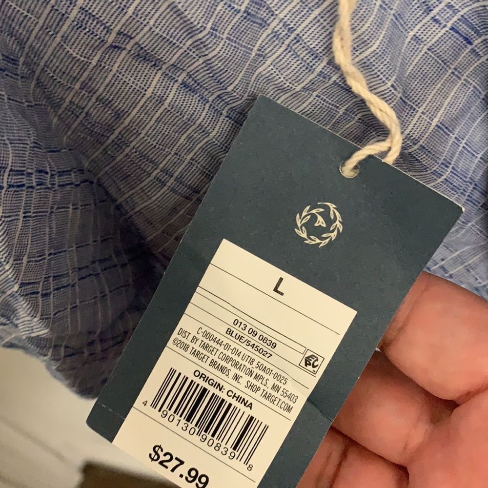 Universal thread NWT blue and white dress large - Picture 5 of 7